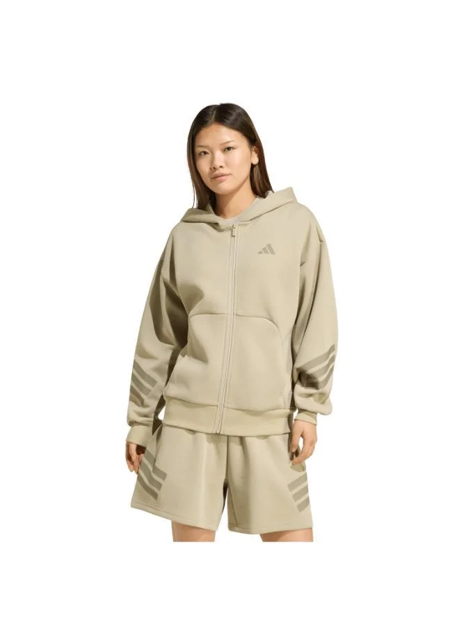 اديداس جاكيت بقبعة Future Icons 3-Stripes Full-Zip